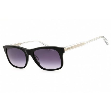 Gant Men's Sunglasses - Shiny Black Acetate Rectangular Full Rim Frame | GA7195 01B ,