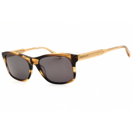 Gant Men's Sunglasses - Dark Brown/Black Rectangular Shape Full Rim Frame | GA7195 50N ,