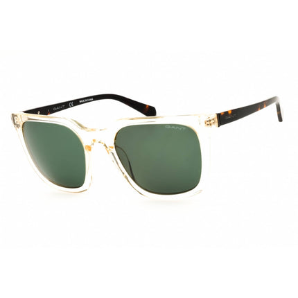 Gant Men's Sunglasses - Crystal/Brown Acetate Rectangular Full Rim Frame | GA7213 27N ,