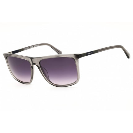 Gant Men's Sunglasses - Grey/Black Acetate Rectangular Full Rim Frame | GA7219 20B ,