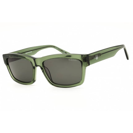 Gant Men's Sunglasses - Shiny Dark Green Rectangular Shape Full Rim Frame | GA7230 96N ,