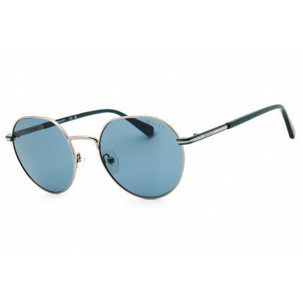Gant Men's Sunglasses - Shiny Light Ruthenium Metal Round Full Rim Frame | GA7233 14V ,