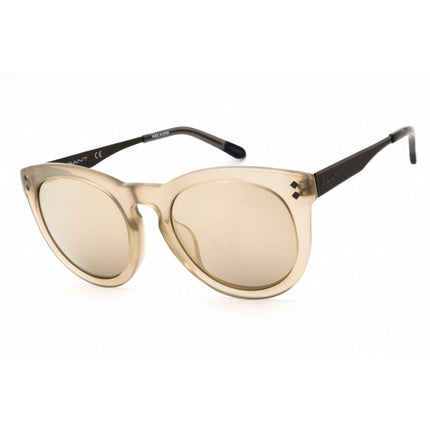 Gant Women's Sunglasses - Grey/Beige Acetate Round Shape Full Rim Frame | GA8053 20C ,