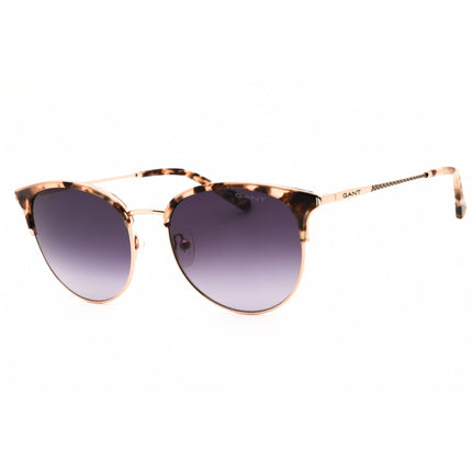 Gant Women's Sunglasses - Havana/Beige Acetate Round Shape Full Rim Frame | GA8075 56B ,