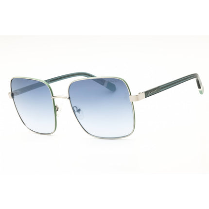 Gant Women's Sunglasses - Shiny Light Nickeltin Oversized Full Rim Frame | GA8085 10W ,