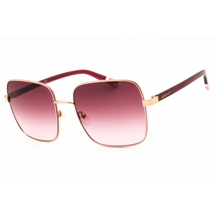 Gant Women's Sunglasses - Shiny Rose Gold Metal Oversized Full Rim Frame | GA8085 28Z ,