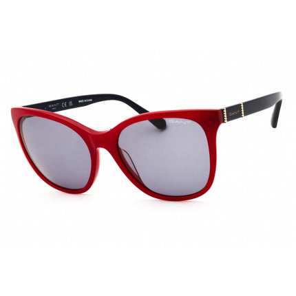 Gant Women's Sunglasses - Shiny Red Acetate Rectangular Full Rim Frame | GA8092 66A ,