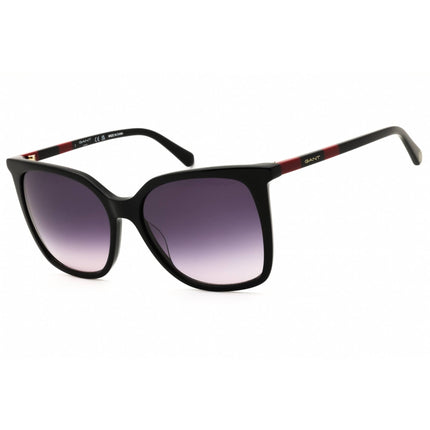 Gant Women's Sunglasses - Shiny Black Acetate Oversized Full Rim Frame | GA8093 01B ,