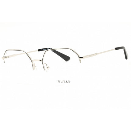 Guess Women's Eyeglasses - Black/Silver Metal Round Shape Half Rim Frame | GU2935 005 ,