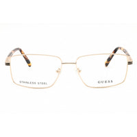 Guess Men's Eyeglasses - Pale Gold/Brown Rectangular Full Rim Frame | GU50061 032 ,