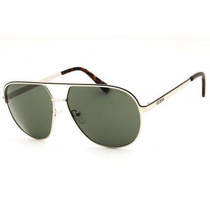 Guess Factory Men's Sunglasses - Gold Metal Aviator Shape Full Rim Frame | GF00070 32N ,