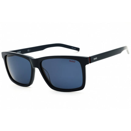 Hugo Men's Sunglasses - Blue Plastic Rectangular Full Rim Frame | HG 1013/S 0PJP KU ,
