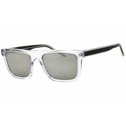 Hugo Men's Sunglasses - Crystal/Black Rectangular Full Rim Frame | HG 1297/S 0MNG T4 ,