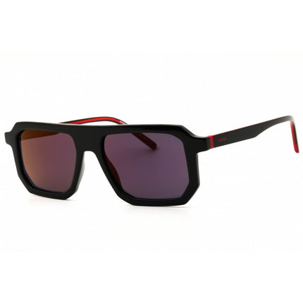 Hugo Men's Sunglasses - Black Plastic Rectangular Full Rim Frame | HG 1312/S 0807 AO ,
