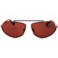 Max Mara Women's Sunglasses - Shiny Bordeaux Metal Cat Eye Full Rim Frame | MM0165 69S ,