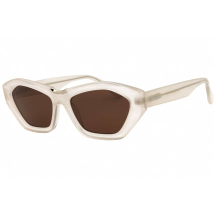 Max Mara Women's Sunglasses - Ivory Acetate Cat Eye Shape Full Rim Frame | MM0169 25E ,