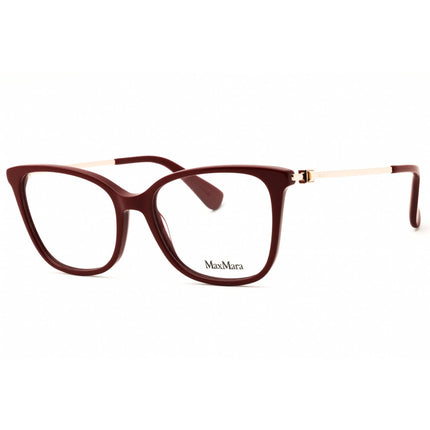 Max Mara Women's Eyeglasses - Shiny Red Rectangular Shape Full Rim Frame | MM5079 066 ,