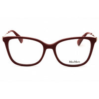 Max Mara Women's Eyeglasses - Shiny Red Rectangular Shape Full Rim Frame | MM5079 066 ,