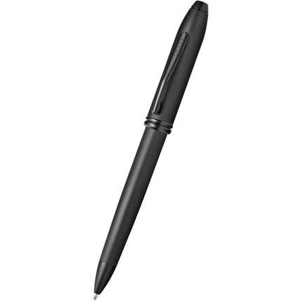 Cross Townsend AT0042-62 Black PVD Micro-Knurl Metal Ballpoint Pen, Medium, 5.86in ,