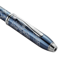 Cross Townsend AT0042-76 Year of the Snake Blue Lacquer Barrel Ballpoint Pen, 6.1in ,