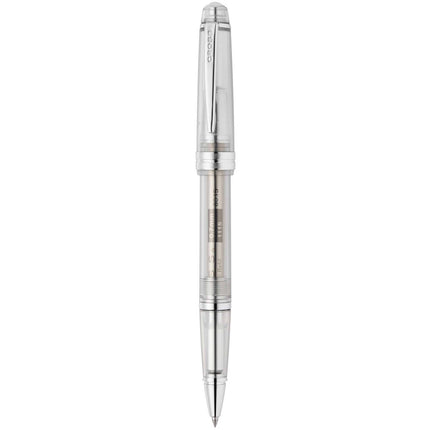 Cross Bailey Light Translucent Clear Resin Rollerball Pen, Chrome Trim AT0745-17 ,