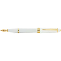 Cross Bailey Light Fountain Pen, White Resin and Gold Tone Fine Nib, AT0746-10FF ,