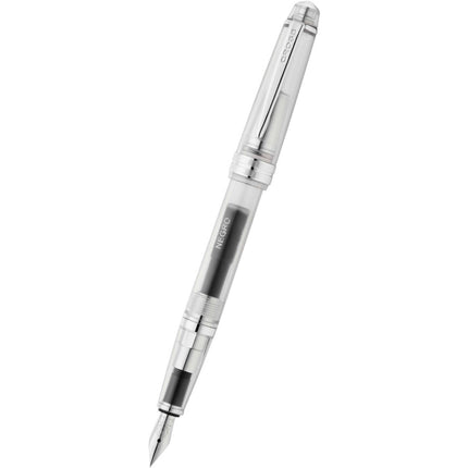 Cross Bailey Light AT0746-17XS Clear Resin Fountain Pen, Extra Fine Nib, Chrome Trim ,
