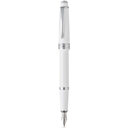 Cross Bailey Light AT0746-2FS Fine Nib Fountain Pen, Polished White Resin ,