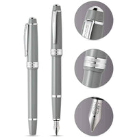 Cross Bailey Light AT0746S-3XS Extra Fine Nib Fountain Pen, Polished Grey Resin ,