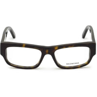 Balenciaga Men's Eyeglasses Frame - Rectangular Havana Acetate Full Rim | BB0304O 002 ,