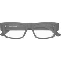 Balenciaga Men's Eyeglasses Frame - Rectangular Grey Acetate Full Rim | BB0304O 003 ,