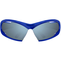 Balenciaga Unisex Sunglasses Frame - Wraparound Blue Acetate Full Rim | BB0318S 002 ,