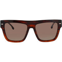 Carrera Women's Sunglasses - Brown Horn Acetate Square Full Rim Frame | 3016/S EX4 ,