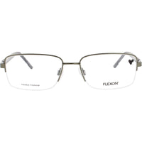 Flexon Unisex Eyeglasses - Matte Moss Metal Rectangular Half Rim Frame | H6084 314 ,
