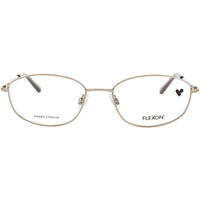 Flexon Women's Eyeglasses - Shiny Gold Titanium Oval Shape Full Rim Frame | W3039 710 ,