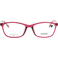 Flexon Kid's Eyeglasses Frame - Rectangular Shape Plum Plastic Full Rim | J4021 N 501 ,