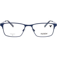 Flexon Kid's Eyeglasses - Rectangular Matte Blue Metal Full Rim, 49 mm | J4022 N 404 ,