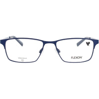 Flexon Kid's Eyeglasses - Rectangular Matte Blue Metal Full Rim, 51 mm | J4022 N 404 ,