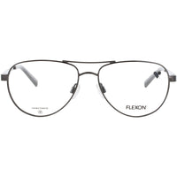 Flexon Kid's Eyeglasses Frame - Aviator Shape Gunmetal Metal Full Rim | J4026 N 070 ,