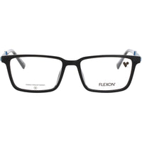 Flexon Kid's Eyeglasses Frame - Rectangular Black/Navy Plastic Full Rim | J4018 001 ,