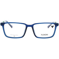 Flexon Kid's Frame - Rectangular Navy Crystal/Green Plastic Full Rim | J4018 415 ,