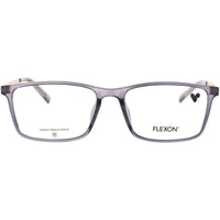 Flexon Kid's Eyeglasses Frame - Rectangular Shape Grey Plastic Full Rim | J4020 N 036 ,