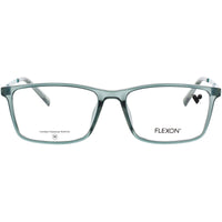 Flexon Kid's Eyeglasses Frame - Rectangular Shape Teal Plastic Full Rim | J4020 N 318 ,