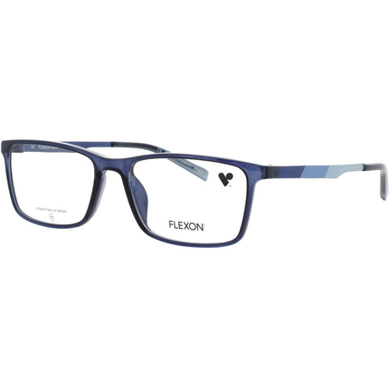Flexon Kid's Eyeglasses Frame - Rectangular Shape Navy Plastic Full Rim | J4020 N 404 ,