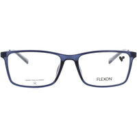 Flexon Kid's Eyeglasses Frame - Rectangular Shape Navy Plastic Full Rim | J4020 N 404 ,