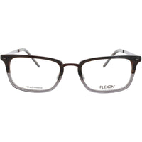 Flexon Men's Frame - Rectangular Brown Horn Gradient Acetate Full Rim | B2021 221 ,