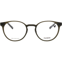 Flexon Unisex Eyeglasses Frame - Round Matte Grey Plastic Full Rim | EP8006 N 020 ,