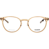 Flexon Unisex Eyeglasses Frame - Round Shape Camel Plastic Full Rim | EP8006 N 231 ,