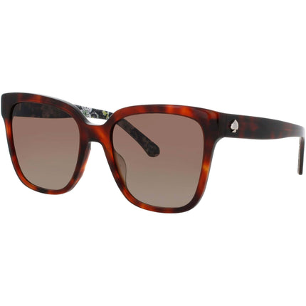 Kate Spade Women's Sunglasses - Havana Acetate Square Full Rim | KIYA2/G/S/US 086 ,