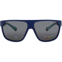 Polaroid Men's Sunglasses - Matte Blue Acetate Square Full Rim Frame | PLD-7053/S FLL ,
